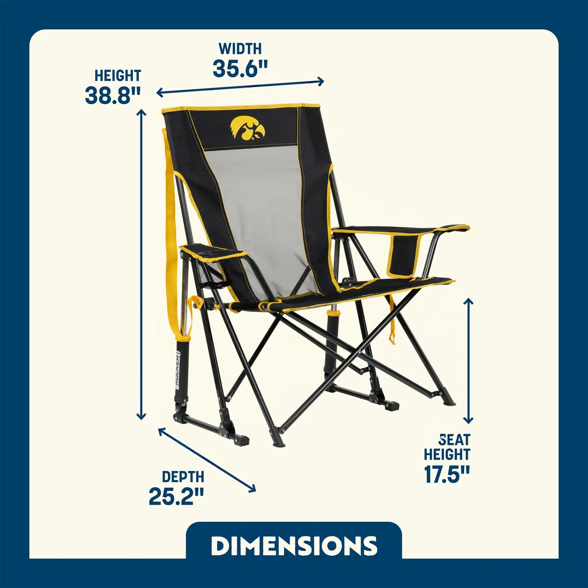 Comfort Pro Rocker™ - Iowa Hawkeyes
